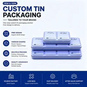 Custom Tinplate Paint Storage Box for