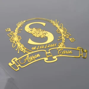 Custom UV DTF Transfer Die Cut Sticker UV DTF Wraps 3D Effect Gold Metallic Waterproof Logo Decal