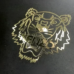 Custom UV DTF Transfer Sticker 3D Embossed Metal Logo for Bottle Packaging Custom Stickers ISO 9001