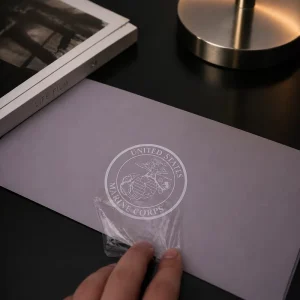 Custom Waterproof Silver Metal Transfer Label Stickers Brand Logo Foil Stamping Stickers