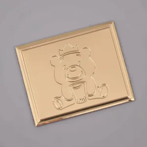 Customised Metal Aluminum Nickel Label Metallic Perfume 3d Sticker Perfume Oil Bottles Labels for Packaging
