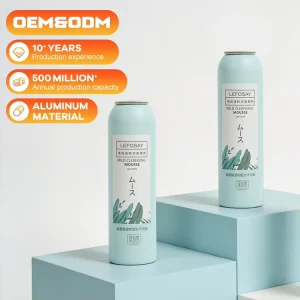 Customizable 210ml Aluminum Bottle for Facial Cleanser and Cleansing Mousse