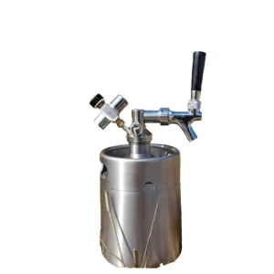 Customizable 5L Mini Keg Home Brewing Beer Dispenser Stainless Steel Barrel