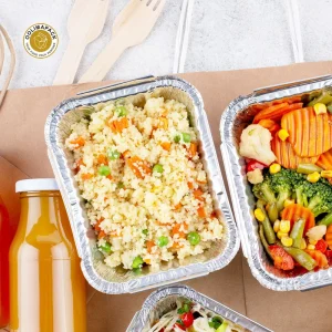 Customizable Aluminum Foil Container with Paper Cover