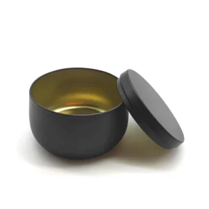 Customizable Gold Glossy Tinplate Storage Can for Milk and Candles with Recycled Materials and Silk Screen Printing