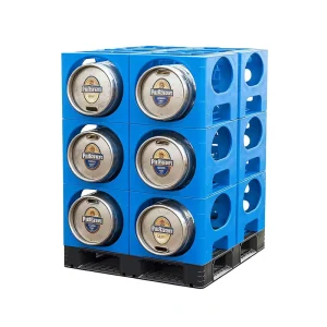 Customizable Large Capacity Beer Bottle Storage Rack Plastic Pallet Beer Rack
