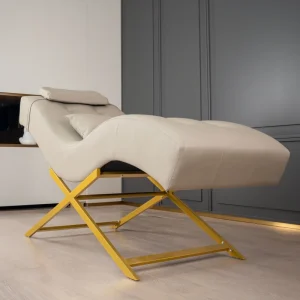 Customizable PU Metal Beauty Bed Adjustable Headrest Modern Design for Bedroom Gym Use High Density Sponge 250KGS Load Capacity