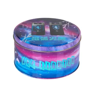Customizable Printed Round Tinplate Box for Lighters