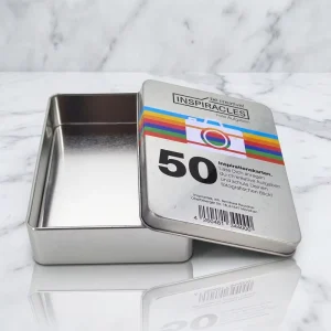 Customizable Rectangular Metal Tinplate Box for Candles with Recycled Materials and Custom Color