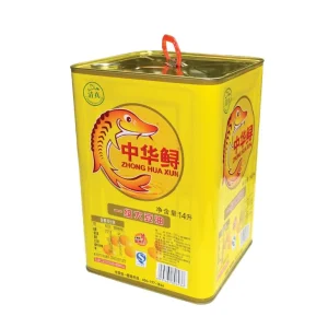Customizable Size Food Grade Tinplate Rectangular Metal Cans for Edible Oil and Olive Oil, 15L Family Use