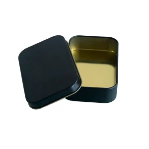 Customizable Small Metal Tin Packaging Boxes with Custom Labels for Food Door Tin Box for Mint Chewing Gum Other Items