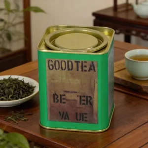 Customizable Square Food Grade Tinplate Tea Canister for Chocolate and Candy