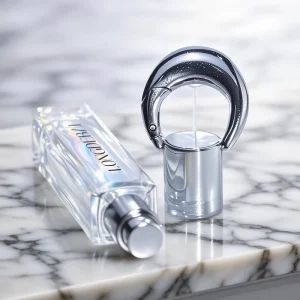 Customizable logo Decorative Items Square 10ml 20ml 30ml Mini Pocket Empty Perfume Glass Keychain Bottles for Metal Lid