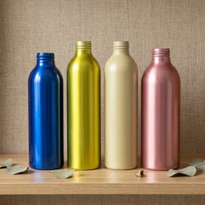 Customization 250ml Aluminum Cosmetic Lotion Bottle Colorful Metal Bottle
