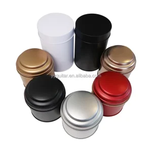 Customization Cylinder Metal Snack Tinplate Food Grade Waterproof Empty Custom Double Lid Tea Candy Tin Can Custom