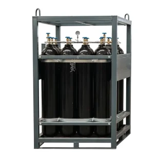 Customize Durable High Quality Gas Cylinder Pallet Cage 12 or 16 OXYGEN Gas Cylinder Rack
