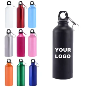 Customize Logo Vacuum Double Wall Drink Bottle Promotion Gift Custom Metal Aluminum Sports Water Bottle Gourdes Deau