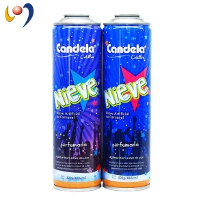 Customized 100ML Round Tinplate Snow Spray Can with Logo Printing