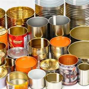 Customized 200ml 300ml 500ml Empty Food Tin Cans with Easy Open Lids Printed Metal Cans Tinplate Material for Food Packing
