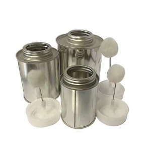 Customized 4oz-32oz Tinplate Metal Can for PVC/CPVC Cement with Brush or Dauber Lid