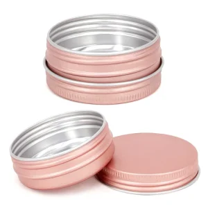 Customized 50G Round Empty Aluminum Tin Cans Colorful Printed Metal Containers for Candy and Other Daily Items
