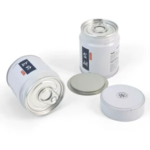 Customized 68*60mm Sealed Airtight 50g Matcha Coffee and Tea 30g Mini Packaging With Inner Plugs and Lids Tin Metal Round Cans