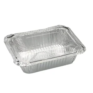 Customized Aluminum Foil Containers With Lids Disposable Baking Foil Pans Takeout Food Storage Freezer