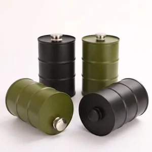 Customized Beer Kegs 500ml 750ml 1L Circular Liquid sealed Metal Tin Can for Beer Metal Cans Metal Bottles
