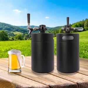 Customized Colored Beer Mini Keg System 2l 3.6l 5l 8l 10l Stainless Steel Beer Growler Portable Mini Keg Dispenser Kegerator Kit