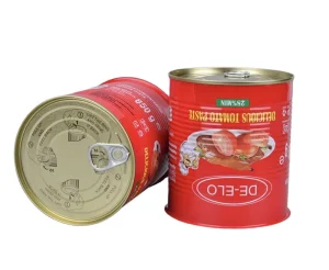 Customized Food-Grade Tinplate Metal Can for Tomato Sauce and Paste