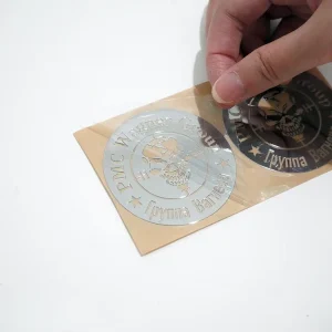 Customized Gold Clear Waterproof Transfer Metal Letters 3D Label Stickers PVC Adhesive Stickers Gold