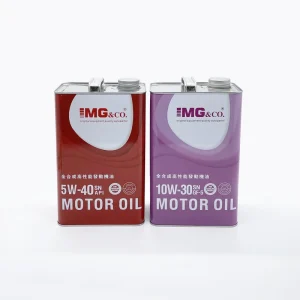 Customized Logo 4L Price Square Rectangle Tinplate Engine Oil Tin Can with Screw Cap