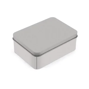 Customized Logo Rectangular Tinplate Box with Custom Color and Size
