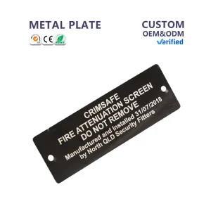 Customized Metal Plate Gravure Printing High Quality Label