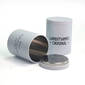 Customized Metal Tin Round Cans Coffee and Tea Mini Round Packaging Cans with Inner Plugs and Lids Metal Round Cans