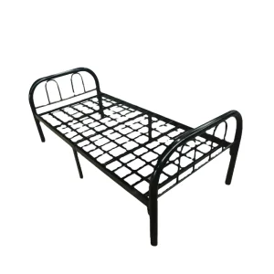 Customized Modern Metal Bed with Modular Steel Frame for Children Adults Hotel & Apartment Use-Detachable Design