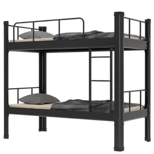 Customized Modern Metal Loft Bunk Bed with Storage Modern Single Metal Platform Loft Bunk Bed for Adult Made of Iron Bed