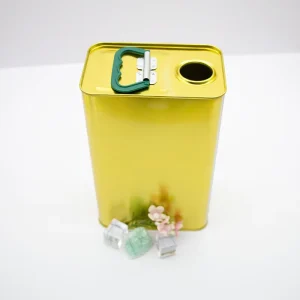 Customized Own Logo Printing Food Grade 4L Empty Tin Can for Olive Oil Ideal for Kitchen Restaurant Cooking Oil Empty Metal Cans