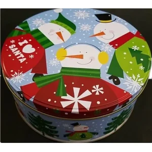 Customized Printed Metal Tin Box for Cookie Storage with Lids