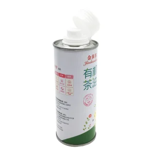 Customized Printing Round Capacity 0.25l 250ml Empty Oil Tin Can With PE Lid Edible Oil Metal Cans for Sale
