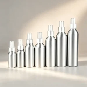 Customized Qingen 100ml Aluminum Bottles with Screw Cap for Perfume Essential Oil Food Medicine Milk Spray (Screen Printed)