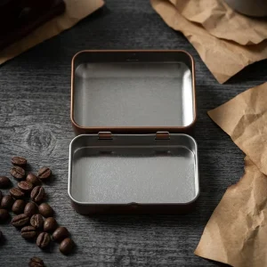 Customized Rectangle Tinplate Box Manufacturer Direct Metal Storage Can for Health Care Medicine Food and Cosmetics