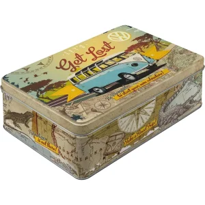 Customized Rectangular Tin Jar Metal Vintage Tin Box