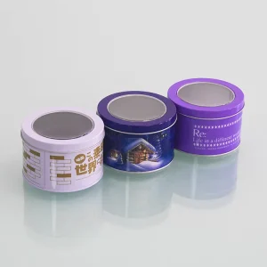 Customized Round Metal Tin Small Tin Can