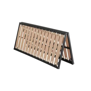 Customized Size Iron Parts Base Wood Slatted Metal Folding Bed Frame