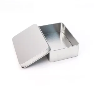 Customized Square Tinplate Gift Packaging Case with Lid