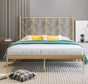 Customized Thickened Stable Structure Steel Dormitory Bed College School Hotel University Knock Down Single Metal Beds