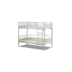 Customized White and Green Metal Adult Bunk Beds Modern Design School Furniture Manufacturer Direct Sale