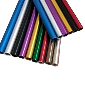 Customized logo 15mm 20mm 25mm 28mm 30mm 6061 6063 7075 T6 Printing Colored Metal Tube Aluminum Pipe Tube Price