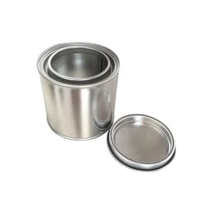 Cylindrical Shape 250ML Tin Can With Lever Lids for Paint Packaging